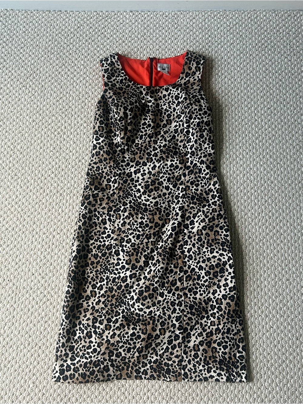 Chico's Leopard Print Sleeveless Shift Dress